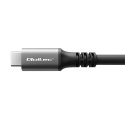 Qoltec Kabel USB4 Ultra-Fast Gen3 | USB-C PD 240W | 4K | 40Gb/s | 1m | Czarny