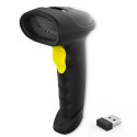 Qoltec Skaner czytnik kodów kreskowych i QR | 1D 2D | USB | Bluetooth