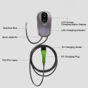 Qoltec Stacja ładowania EV 2w1 Typ2 | 22kW | Wi-fi | LCD | RFID | 3 fazy | Wallbox | 5m