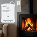 Qoltec Certyfikowany Czujnik wycieku gazu ziemnego i tlenku węgla (czadu) | detektor CH4 CO | żywotność sensora 5 lat | alarm 8