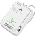 Qoltec Certyfikowany Czujnik wycieku gazu ziemnego i tlenku węgla (czadu) | detektor CH4 CO | żywotność sensora 5 lat | alarm 8