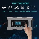 Qoltec Inteligentna mikroprocesorowa ładowarka 12V 10A | Prostownik z funkcją naprawy do akumulatora AGM GEL LiFePO4 | LCD