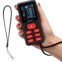 Qoltec Precyzyjny cyfrowy dalmierz laserowy | podświetlany LCD | 120m