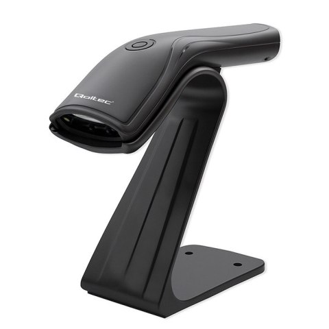 Qoltec Skaner czytnik kodów kreskowych + stojak na skaner | 1D | USB