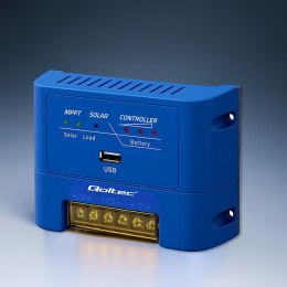 Qoltec Solarny regulator ładowania MPPT 15A do zasilania odbiorników DC i ładowania akumulatorów 12V / 24V | AGM | GEL | LiFePO4