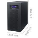 Qoltec Zasilacz awaryjny UPS 3 - fazowy | 15kVA | 12KW | LCD | EPO | USB | On-line | High frequency