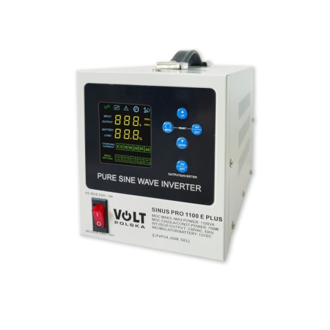 Zasilacz awaryjny Sinus Pro 1100 E PLUS 12/230V (700/1100W)