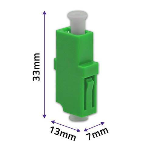 Qoltec Adapter światłowodowy LC/APC | Simplex | Singlemode