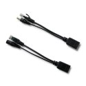 Qoltec Adapter zasilania PoE | LAN | RJ-45