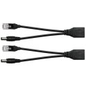 Qoltec Adapter zasilania PoE | LAN | RJ-45