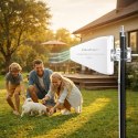 Qoltec Antena 4G 5G LTE | 9dBi | kierunkowa | zewnętrzna | N female | wodoodporna | 3m