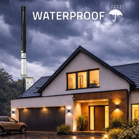 Qoltec Antena 4G LTE | 15dBi | dookólna | zewnętrzna | SMA | włókno szklane