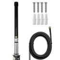 Qoltec Antena 4G LTE | 15dBi | dookólna | zewnętrzna | SMA | włókno szklane