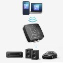 Qoltec Bezprzewodowy transmiter odbiornik Audio HiFi Home&Car| Bluetooth 6.0 | NFC | 2 x RCA | 1 x MiniJack 3.5mm| Mikrofon