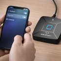 Qoltec Bezprzewodowy transmiter odbiornik Audio HiFi Home&Car| Bluetooth 6.0 | NFC | 2 x RCA | 1 x MiniJack 3.5mm| Mikrofon