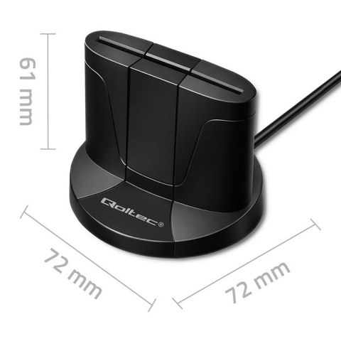 Qoltec Inteligentny czytnik chipowych kart ID SCR-0632 | USB typu C