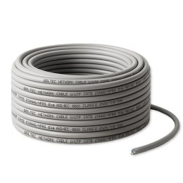 Qoltec Kabel Patchcord sieciowy skrętka UTP| Miedziany Cu |CAT6 | High speed 1Gb/s | LAN | 50m | szary