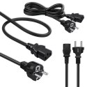Qoltec Kabel zasilający SCHUKO/C13 | 2.5m