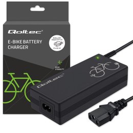 Qoltec Ładowarka do roweru elektrycznego 36V | 42V | 2A | C14-IEC-3P | +kabel zasilający