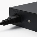 Qoltec Przełącznik sieciowy SWITCH Fast Ethernet PoE | 16x RJ45 10/100 Mb/s | 2x RJ45 Uplink 1000 Mb/s | 1x SFP 1000 Mb/s