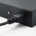 Qoltec Przełącznik sieciowy SWITCH Gigabit Ethernet PoE | 24x RJ45 | 2x SFP | 1000 Mb/s