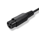 Qoltec Szybka Ładowarka do roweru elektrycznego 36V | 42V | 2A | 3P-GX16 | +kabel zasilający