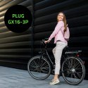 Qoltec Szybka Ładowarka do roweru elektrycznego 36V | 42V | 2A | 3P-GX16 | +kabel zasilający