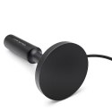 Qoltec Wewnętrzna Antena TV DVB-T2 ze wzmacniaczem sygnału i magnetyczną podstawą | 4K | 28dBi | 5m