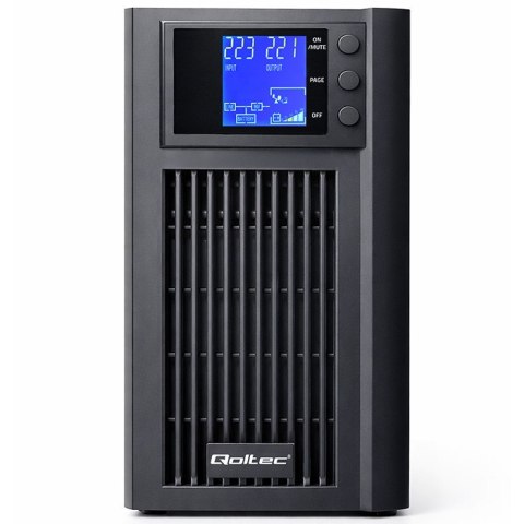 Qoltec Zasilacz awaryjny UPS Pure Sine Wave | 2kVA | 1600W | AVR | LCD | Czysty Sinus