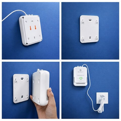 Qoltec Certyfikowany Czujnik wycieku gazu Propan-Butan | detektor LPG | alarm 85dB | LED