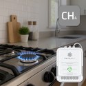Qoltec Certyfikowany Czujnik wycieku gazu ziemnego | detektor CH4 | NG | Tuya | Wi-Fi | alarm 85dB | LED