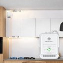 Qoltec Certyfikowany Czujnik wycieku gazu ziemnego | detektor CH4 | NG | Tuya | Wi-Fi | alarm 85dB | LED