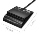 Qoltec Inteligentny czytnik chipowych kart ID SCR-0636 | USB typu C