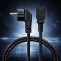 Qoltec Kabel zasilający SCHUKO | IEC C13 | CEE 7/7 | 3x1.00mm² | Czysta miedź Cu | 2.5m