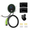 Qoltec Stacja ładowania EV 2w1 Typ2 | 22kW | Wi-fi| | LCD | 3 fazy | Wallbox | Smart life app| RFID | 5m