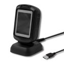 Qoltec Stacjonarny czytnik kodów 1D i 2D | USB