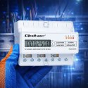 Qoltec Trójfazowy elektroniczny licznik | miernik zużycia energii na szynę DIN | 400V | 100A | LCD | LED | 7P