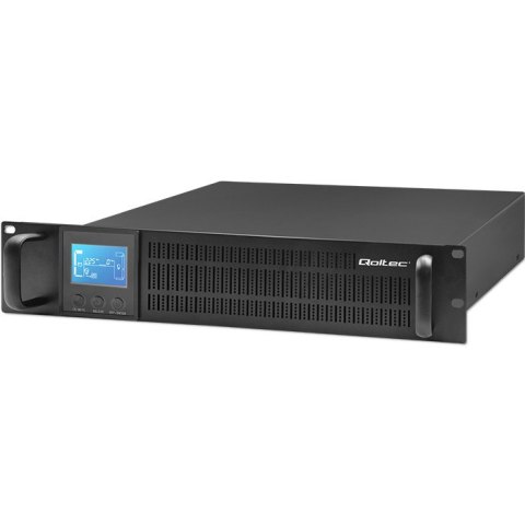 Qoltec Zasilacz awaryjny UPS RACK | 1KVA | 800 W | LCD