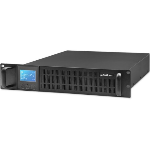 Qoltec Zasilacz awaryjny UPS RACK | 2KVA | 1600 W | LCD