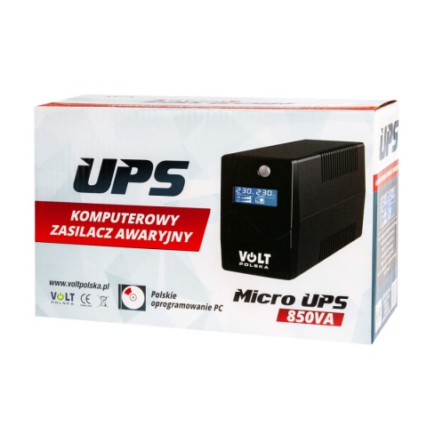 Komputerowy zasilacz awaryjny MICRO UPS 850 9Ah (480/850W)