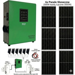 Zestaw solarny do grzania wody Green Boost 3000/3000W 6xPanel 500W