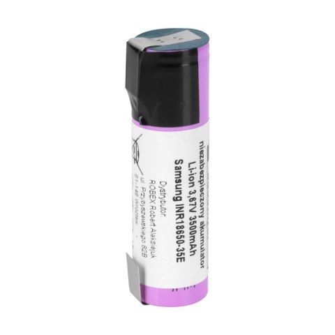 Akumulator Samsung 18650 3500mAh 3,7V INR18650-35E-FT z blaszkami