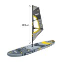 Deska REBEL ACTIVE SUP, windsurfing, pompowana, zestaw, 305x76x15