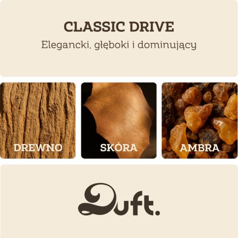 Drewniany zapach do samochodu DUFT Classic Drive - naturalny dyfuzor z uchwytem