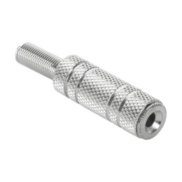 Gniazdo Jack 3,5 mm mono metal-kabel Cabletech