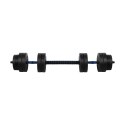 Hantel bitumiczny regulowany z łącznikiem 1x20kg, REBEL ACTIVE