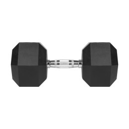 Hantel żeliwny gumowany HEX 27,5 kg REBEL ACTIVE