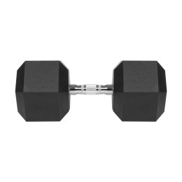 Hantel żeliwny gumowany HEX 30 kg REBEL ACTIVE