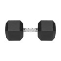 Hantel żeliwny gumowany HEX 35 kg REBEL ACTIVE