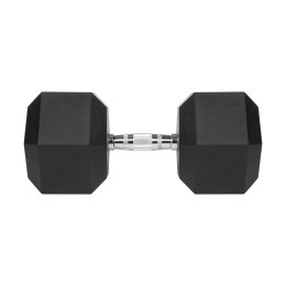 Hantel żeliwny gumowany HEX 40 kg REBEL ACTIVE